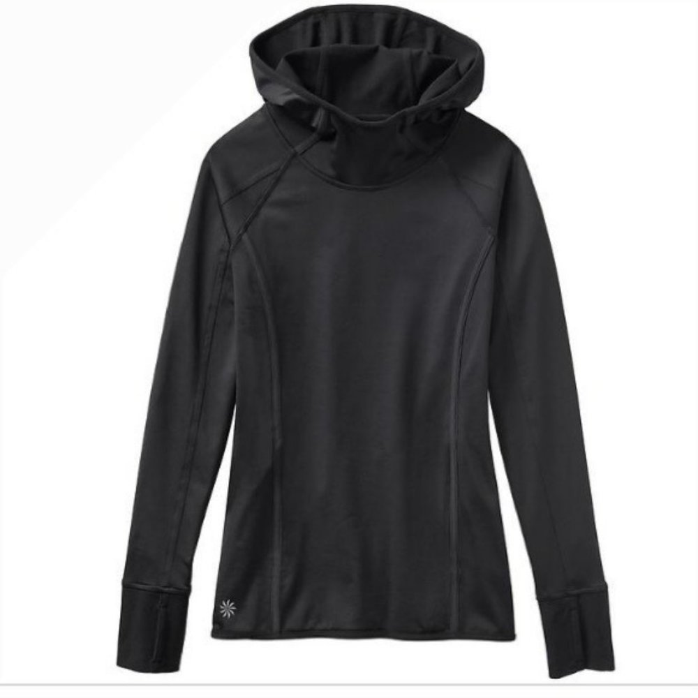 Athleta Black Plush Tech Hoodie Size Small